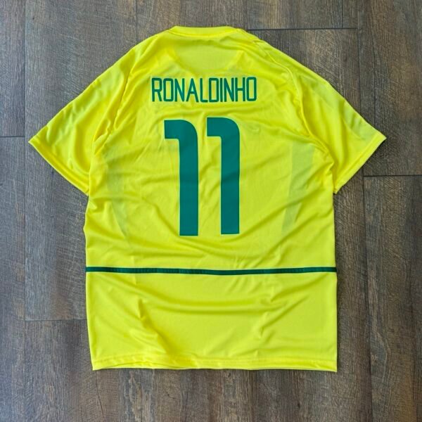 Camiseta Retro Ronaldinho Brasil 2002